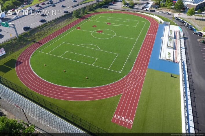synlawn synthetic grass athletic field