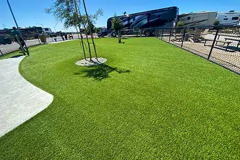 Artificial grass dog park from SYNLawn in Louisville, KY