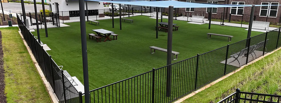 SYNLawn artificial grass dog park