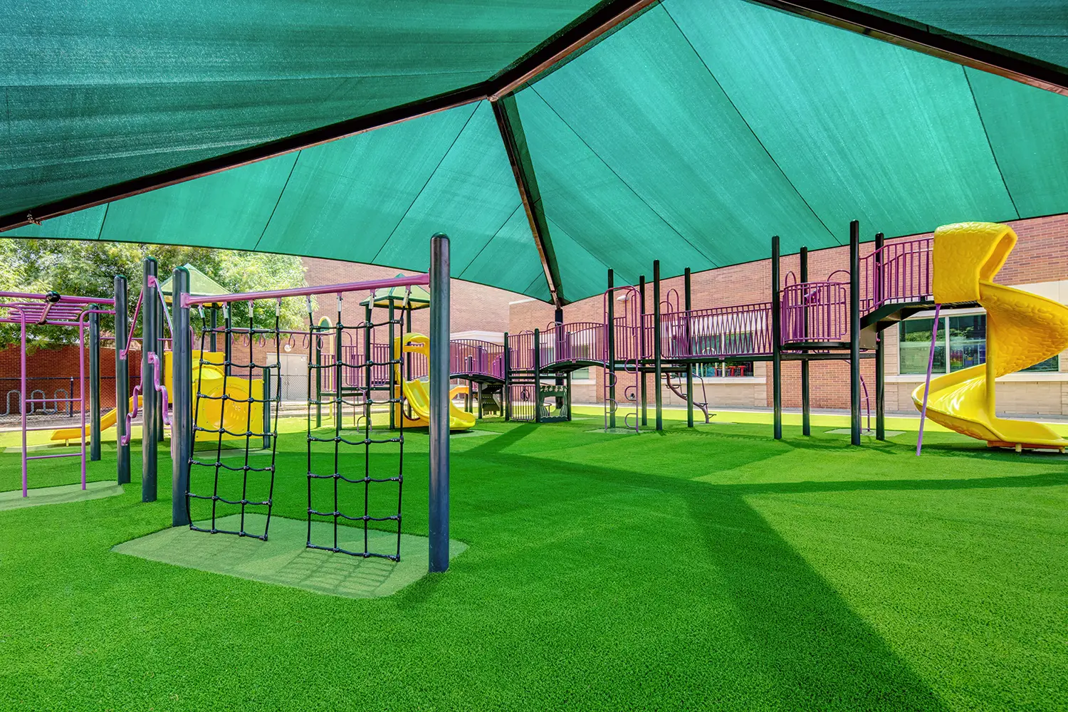 Artificial grass installation from SYNLawn for schools in Kentucky